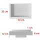 Lavabo sobre encimera Square Lines Bruntec croquis 1