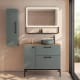 Mueble de baño con banquillo, encimera de madera Verso VisoBath principal 3