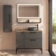 Mueble de baño con banquillo, encimera de madera Verso VisoBath principal 0