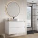 Mueble de baño con encimera Piedra Compactada blanca Artemisa de Bruntec principal 5