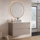 Mueble de baño con encimera Piedra Compactada blanca Artemisa de Bruntec principal 6