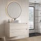 Mueble de baño con encimera Piedra Compactada blanca Artemisa de Bruntec principal 4