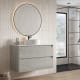 Mueble de baño con encimera Piedra Compactada blanca Artemisa de Bruntec principal 2