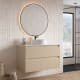 Mueble de baño con encimera Piedra Compactada blanca Artemisa de Bruntec principal 7