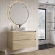 Mueble de baño con encimera Piedra Compactada blanca Artemisa de Bruntec principal 1
