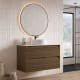 Mueble de baño con encimera Piedra Compactada blanca Artemisa de Bruntec principal 9