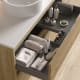 Mueble de baño con encimera Piedra Compactada blanca Artemisa de Bruntec detalle 7