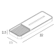 Estante para ducha Eco 6500 Manillons Torrent croquis 7