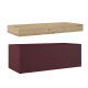 Mueble de baño con encimera de madera 10 cm de altura en color roble costa con cajonera Nomad Visobath principal 9