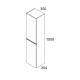 Columna de baño Valkiria Bruntec croquis 2