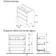 Conjunto mueble de baño Noja Salgar croquis 11