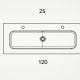 Lavabo encastrado Idea Viso croquis 2