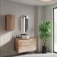 Mueble de baño color madera con encimera de madera Vilma Bruntec principal 1