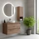 Mueble de baño color madera laminado con encimera de madera Vilma Bruntec principal 2
