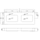Lavabo suspendido Ambar Coycama croquis 5