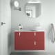 Mueble de baño con encimera solid surface Uniiq Salgar principal 2