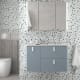 Mueble de baño con encimera solid surface Uniiq Salgar principal 17