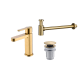 Pack Grifo de lavabo Roma Imex + Válvula click-clack + Sifón principal 2