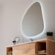 Espejo de baño con luz LED Stone Bruntec detalle 1