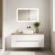 Mueble de baño con encimera de madera Hidrofuga roble costa Box Viso principal 0