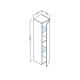 Columna de baño Lambda frente liso Coycama croquis 17
