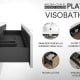 Mueble de baño con encimera DMF Compatech de Granada Visobath detalle 14