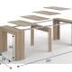 Mesa multifunción extensible Bruntec croquis 11