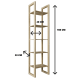 Estanteria de baño Baviera Bruntec croquis 2