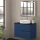 Mueble de baño con encimera piedra compactada negra Lia Bruntec colores principal 7