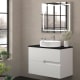 Mueble de baño con encimera piedra compactada negra Lia Bruntec colores principal 0