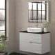 Mueble de baño con encimera piedra compactada negra Lia Bruntec colores principal 3