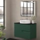Mueble de baño con encimera piedra compactada negra Lia Bruntec colores principal 6