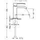 Pack grifo de lavabo + grifo de ducha termostatico Cuadro Tres croquis 4