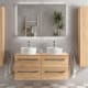 Conjunto mueble de baño con lavabo sobre encimera Morai Salgar principal 0