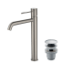 Pack Grifo de lavabo caño alto Génova Imex + Válvula click-clack principal 4