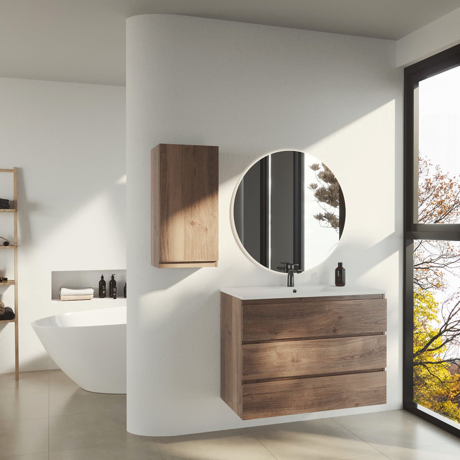 Mueble de baño color madera Vilma Bruntec principal 0