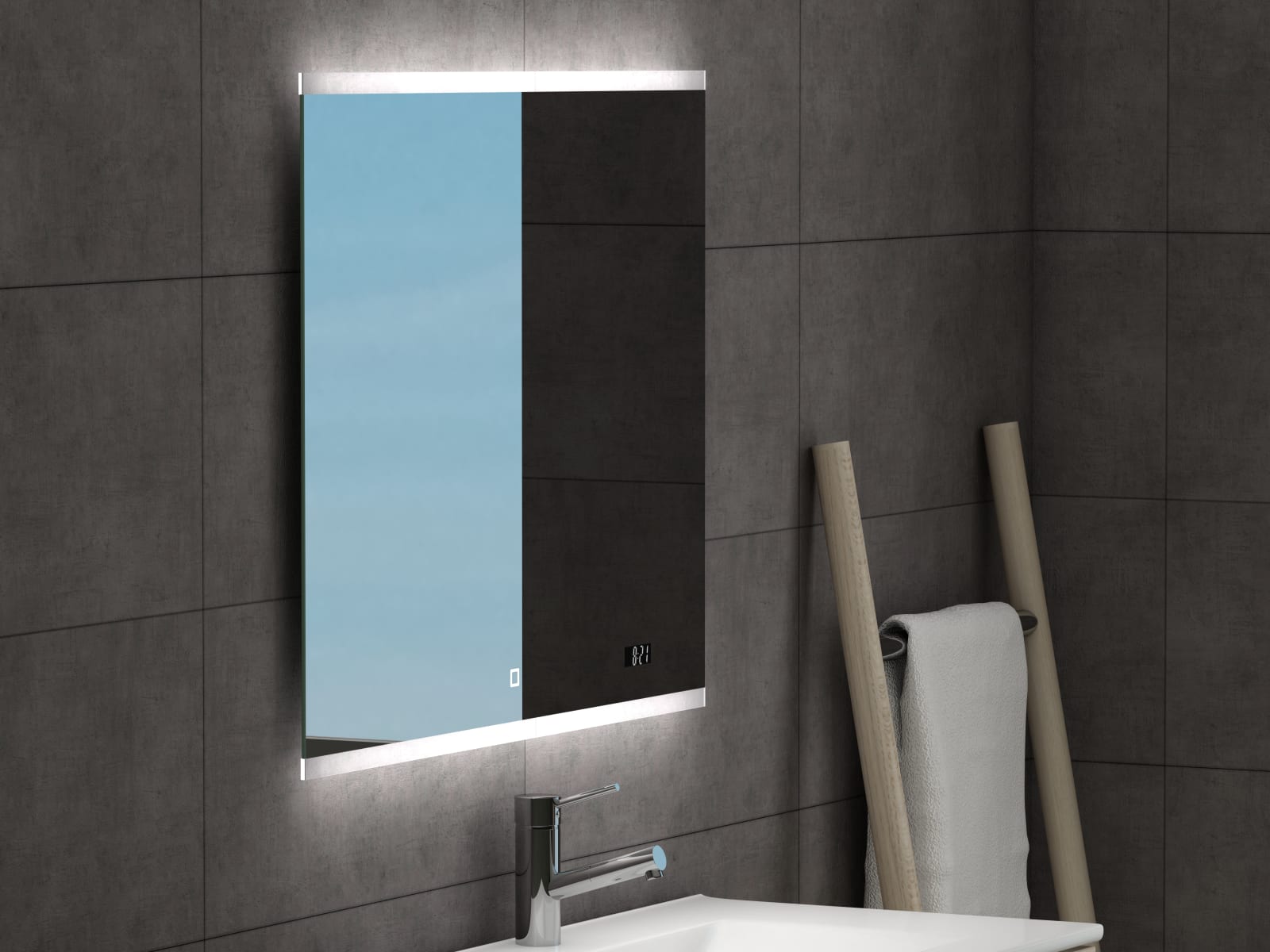 Espejo de baño con luz LED Spoty Coycama principal 0