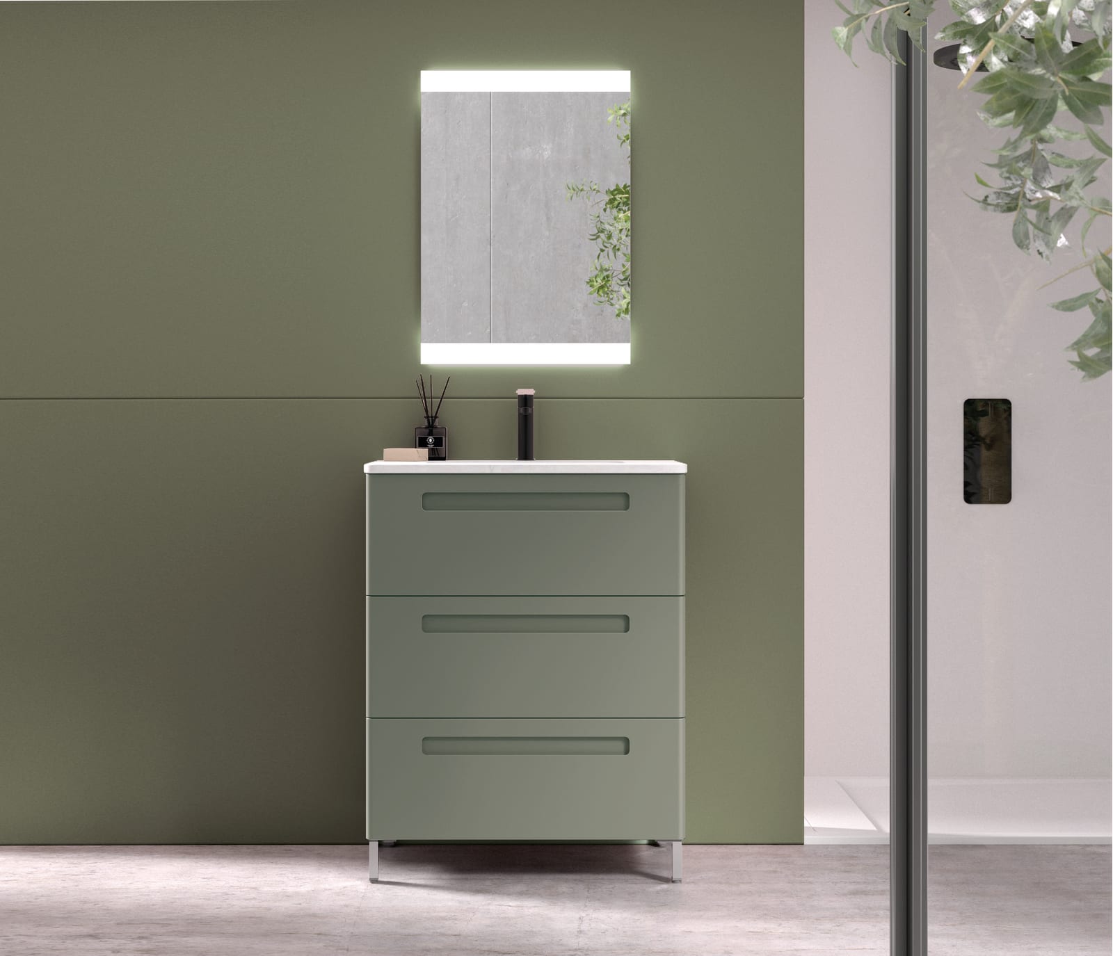 Conjunto mueble de baño de fondo reducido 39 cm Paris Avila Dos principal 0