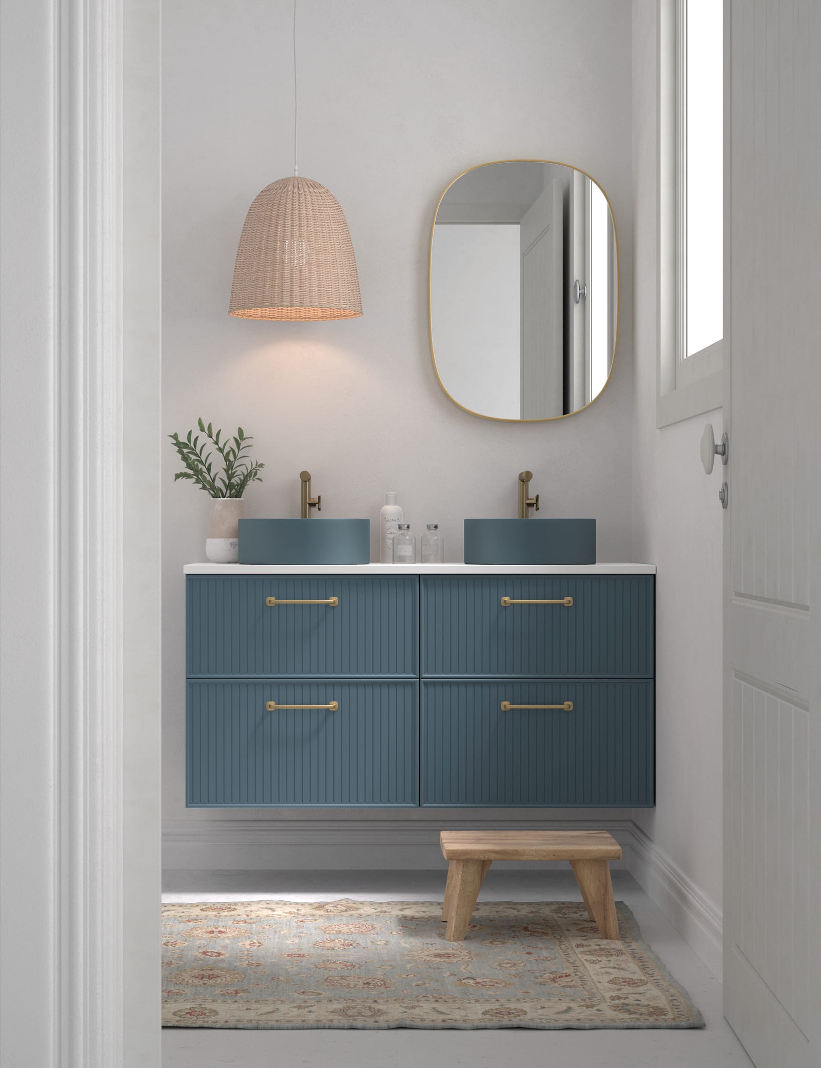 Mueble de baño con encimera de Microtec Blanca Avila Dos principal 0