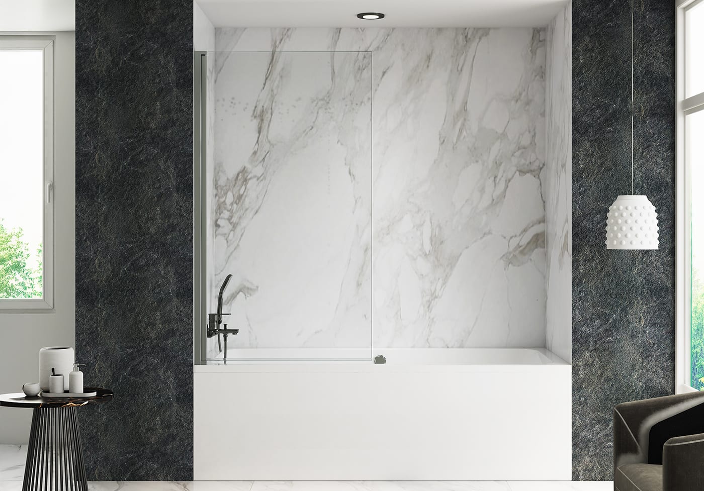 Mampara de bañera Aura Bruntec principal 0