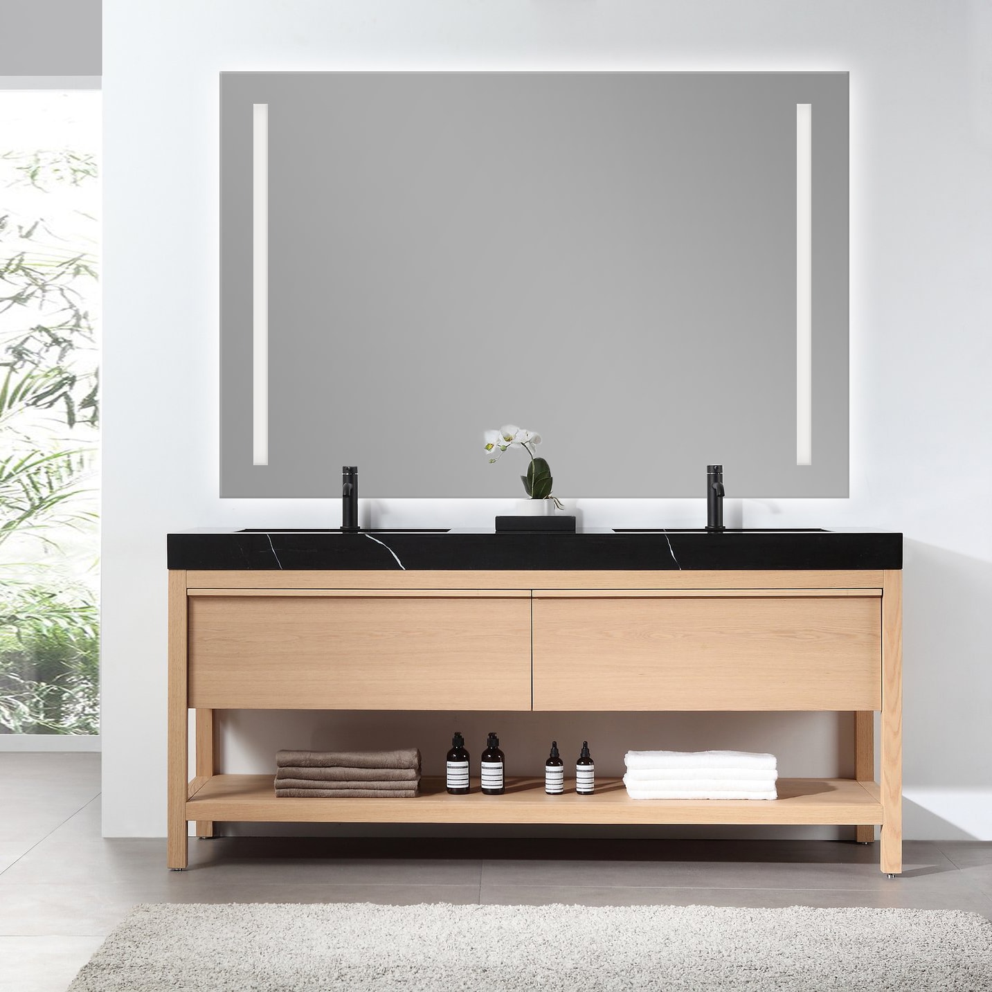 Espejo de baño con luz LED Katrina Bruntec principal 0