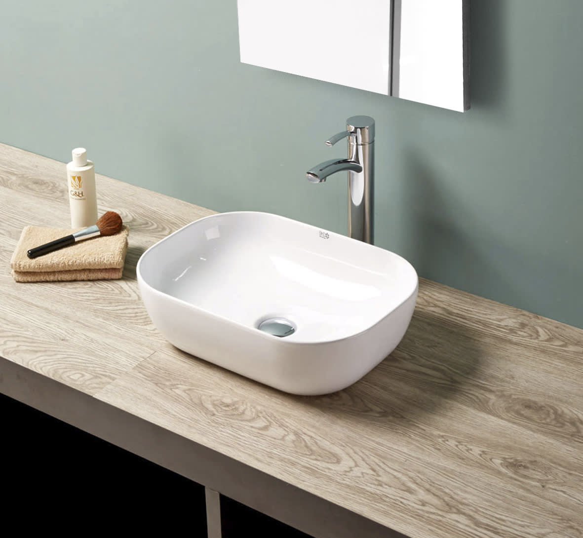 Lavabo sobre encimera León Bruntec principal 0