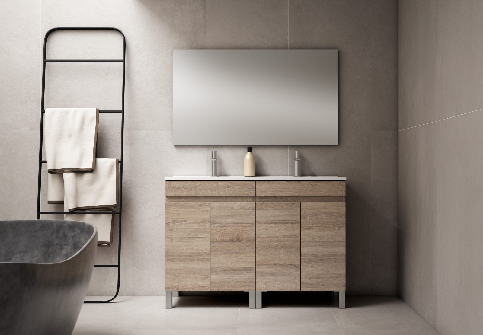 Conjunto mueble de baño Malmo Bruntec principal 0