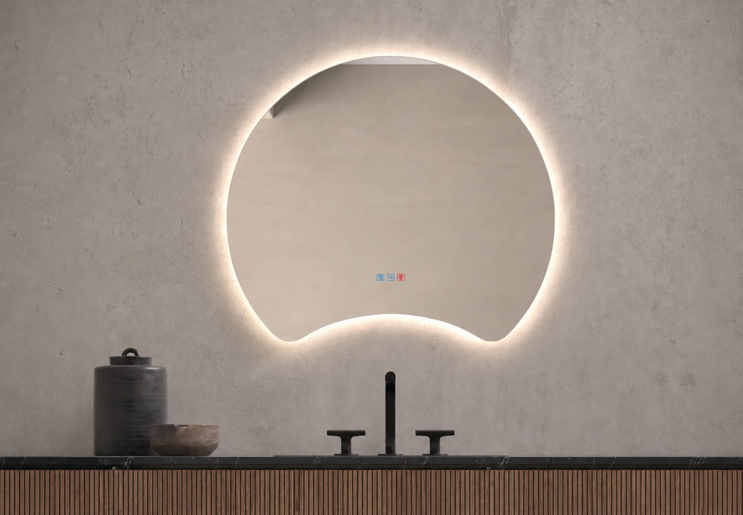 Espejo de baño con luz LED Flow Bruntec principal 0