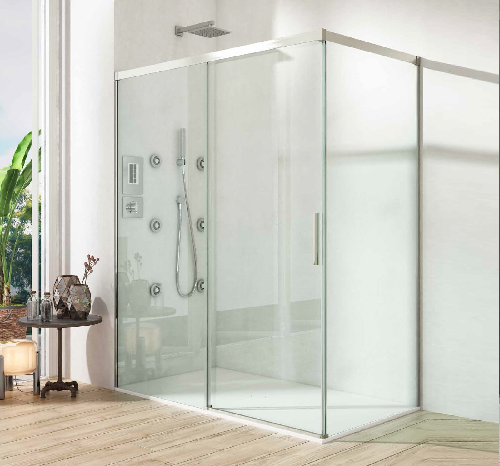 Mampara de ducha Calais Glassinox principal 0