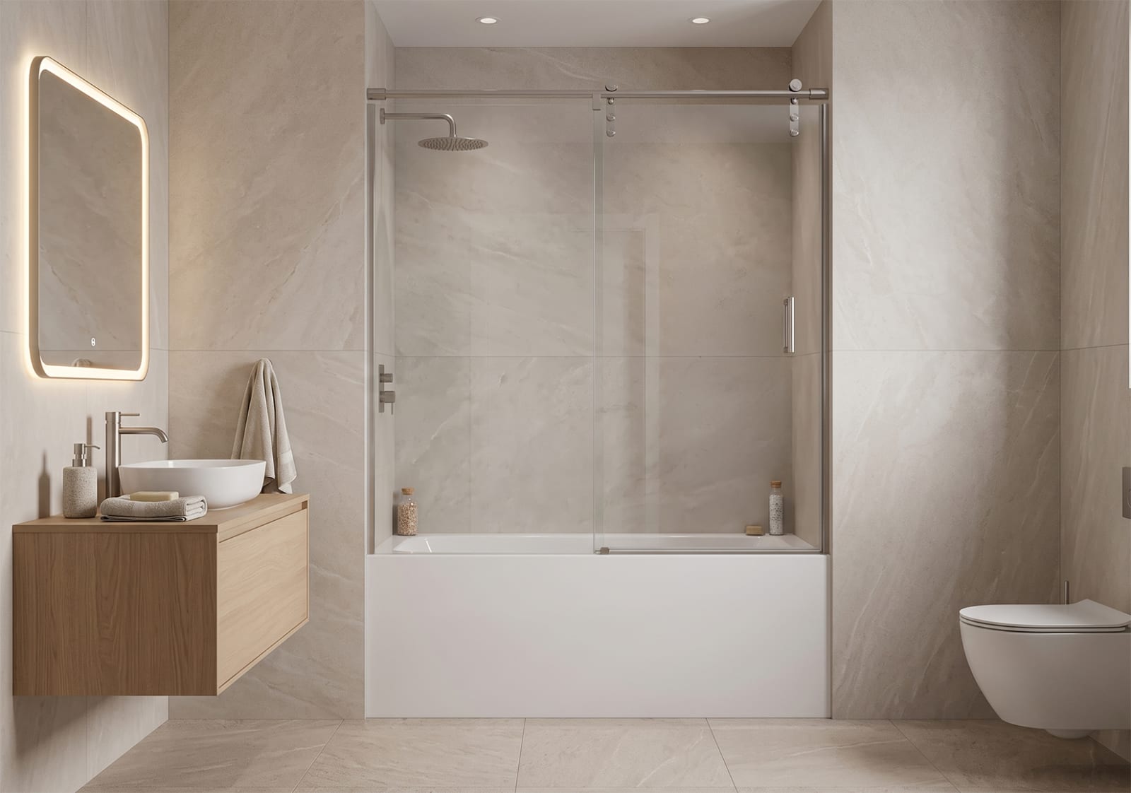 Mampara de bañera Tebe Bruntec principal 0