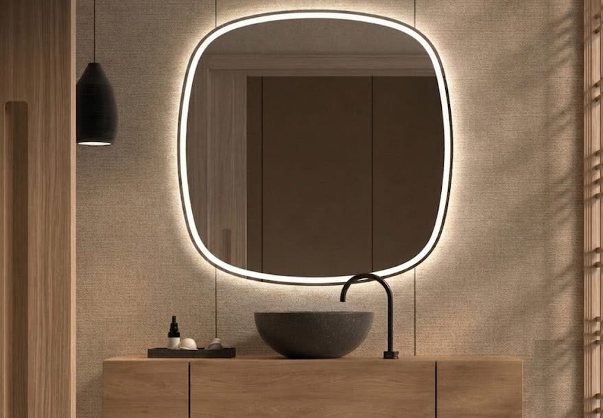 Espejo de baño con luz LED Leda Bruntec principal 0