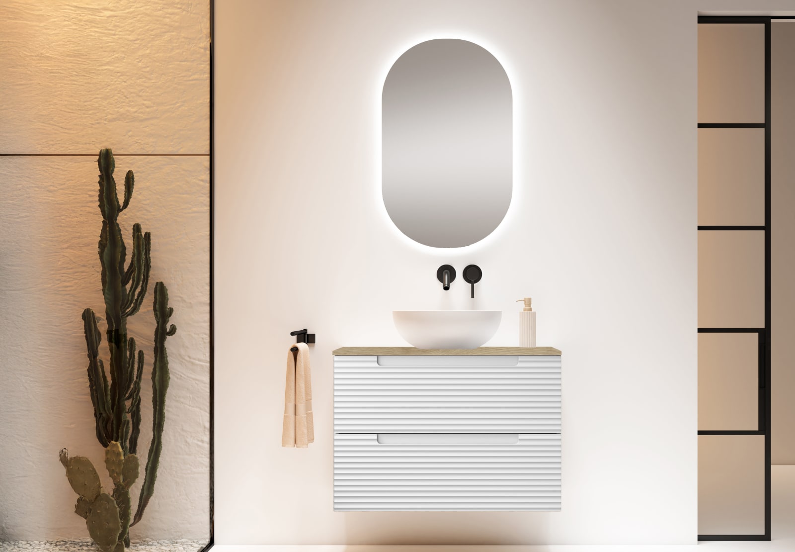 Mueble de baño con encimera hidrófuga Niágara Kyoto Viso principal 0