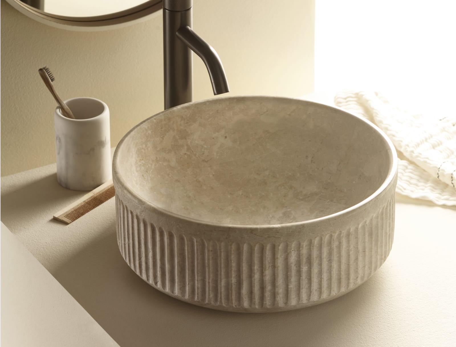 Lavabo sobre encimera Striae Bathco principal 0