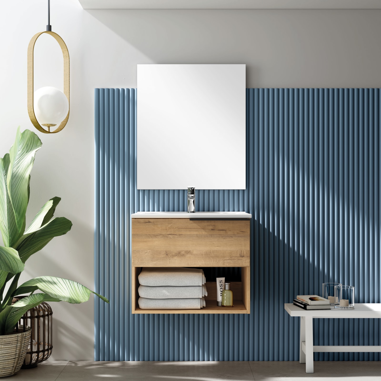 Conjunto mueble de baño Fortuna Bruntec principal 0